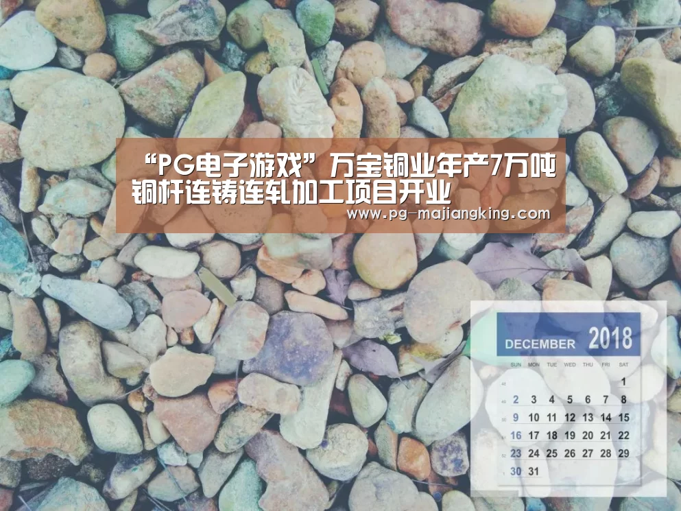 “PG电子游戏”万宝铜业年产7万吨铜杆连铸连轧加工项目开业(图1) PG麻将登录入口